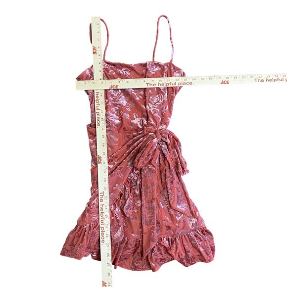 Free People Olivia Velvet Burnout Slip Dress in Dusty Rose Womens Size S - Picture 4 of 10